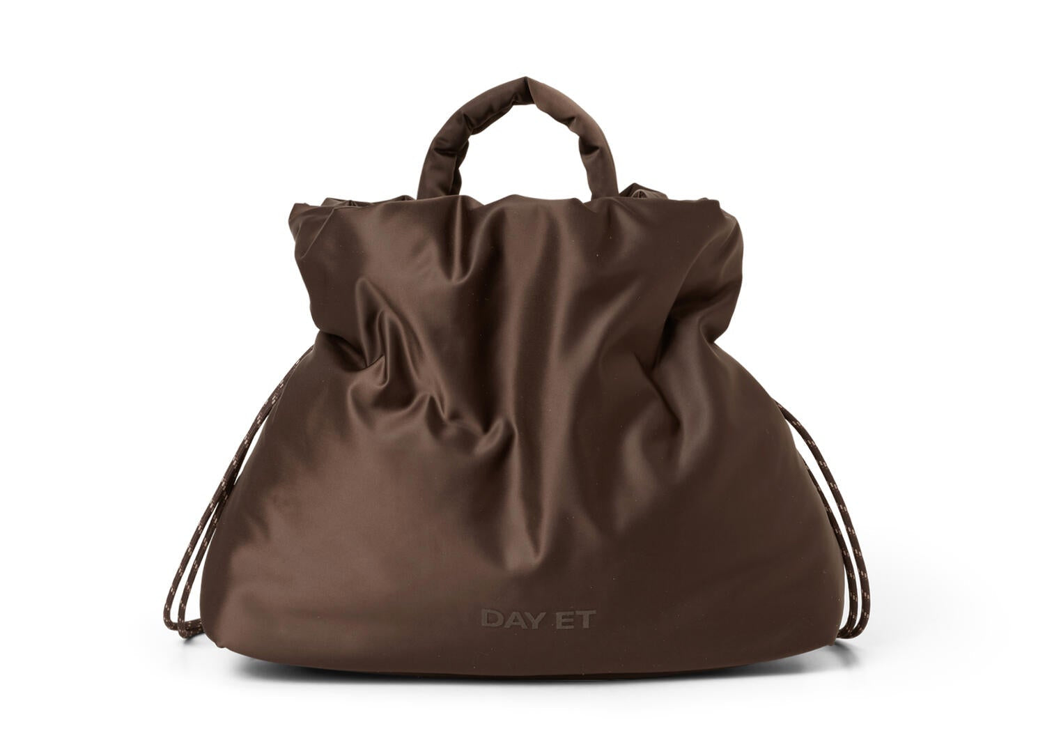 Softy Drawstring crossbody taske - Coffee Bean